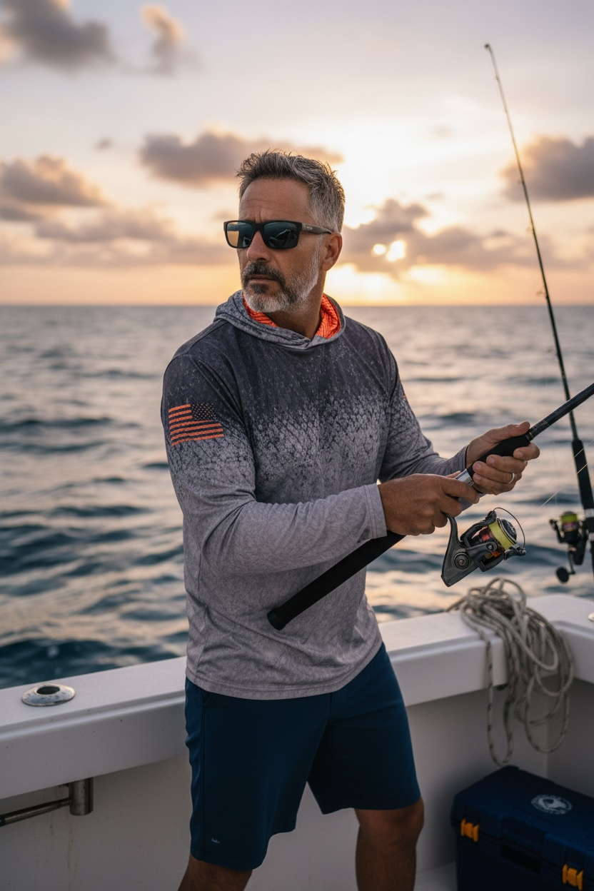 Nexus long sleeve hooded shirt UPF 50