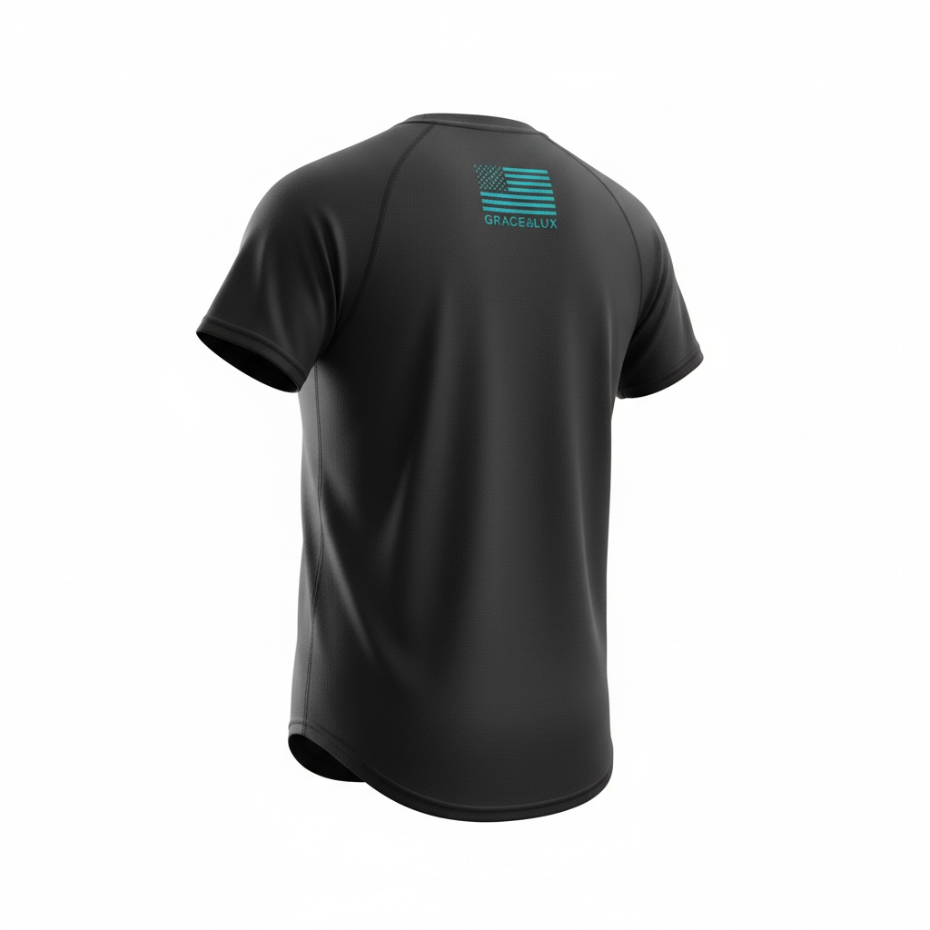 Grace & Lux Curved Hem T-Shirt