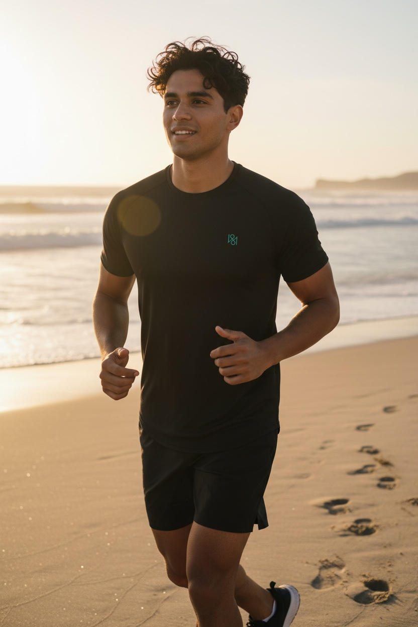 Grace & Lux Curved Hem T-Shirt