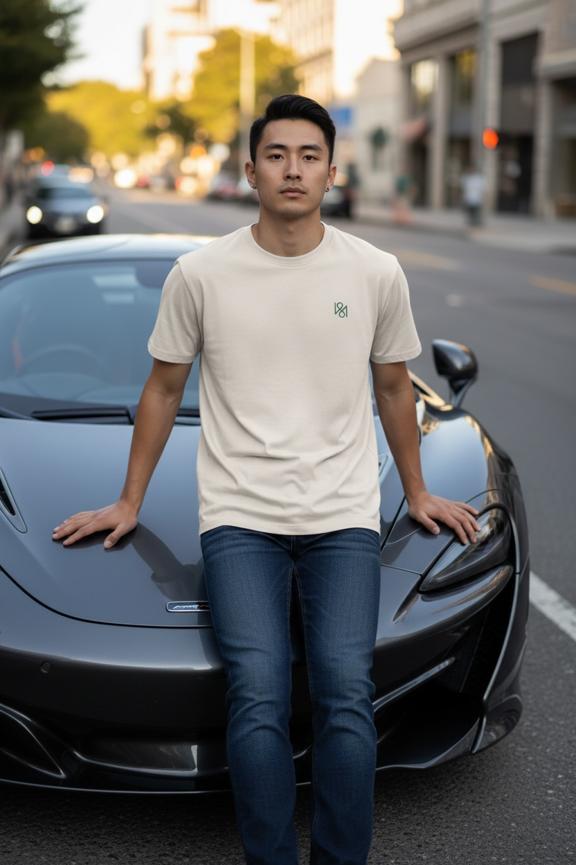 Grace & Lux Curved Hem T-Shirt