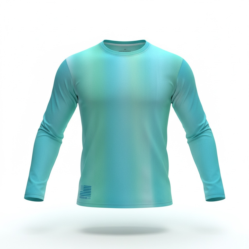 Palm water colors - Long sleeve shirt UPF 50