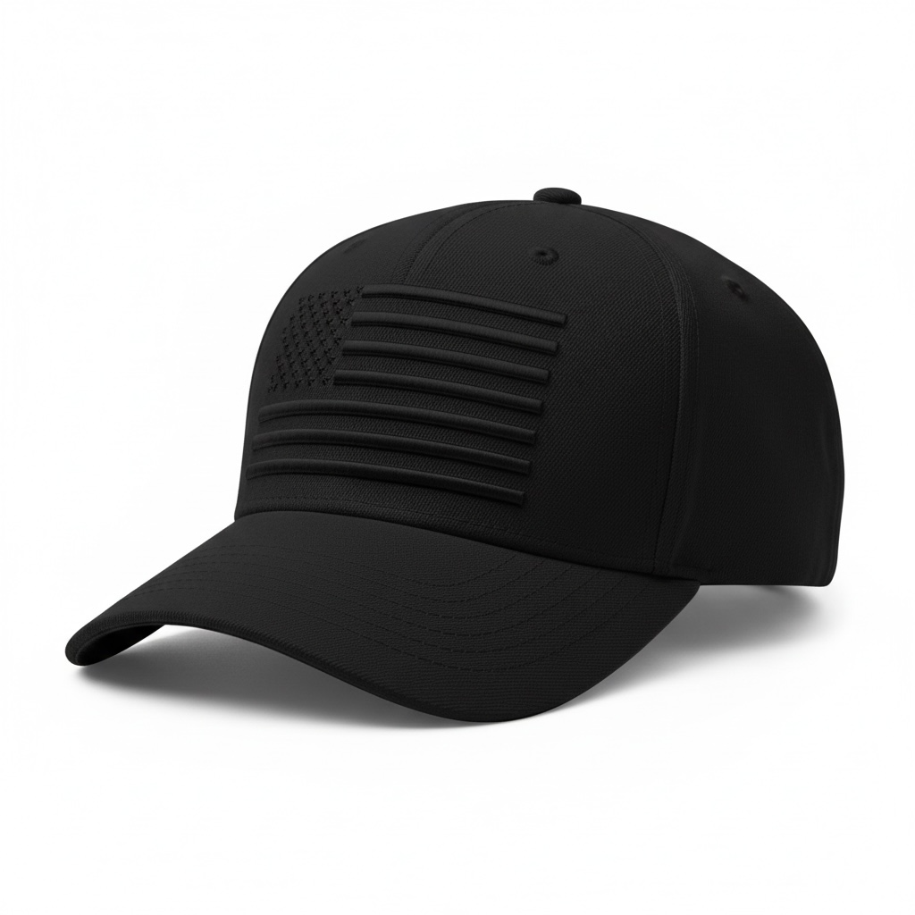American flag - Neon Hibiscus hat