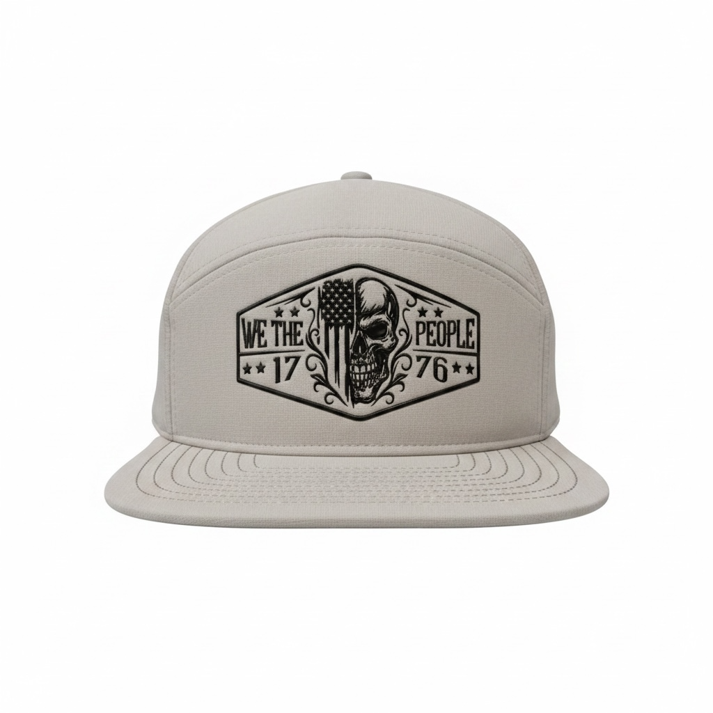 Grace&Lux  Patriotic Skull Graphic Baseball Cap