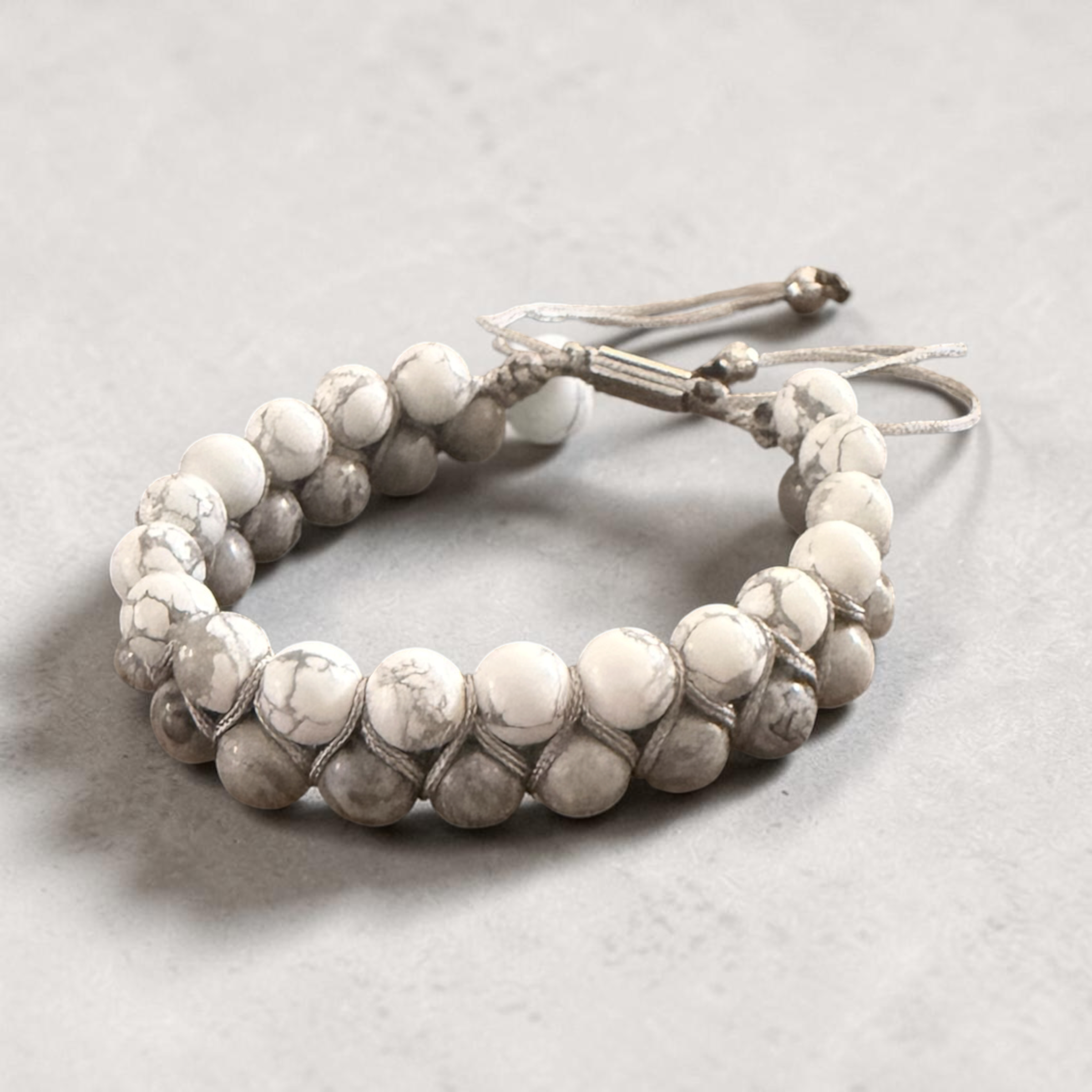 White and Grey Bracelet